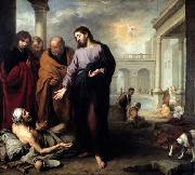 Bartolome Esteban Murillo Christ healing the Paralytic at the Pool of Bethesda oil
